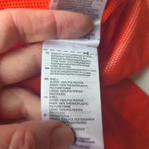 Adidas Gamemode Rain Jacket NWT Size Large in Orange - Picture 13 of 16